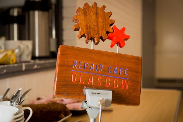 Repair Café Glasgow sign