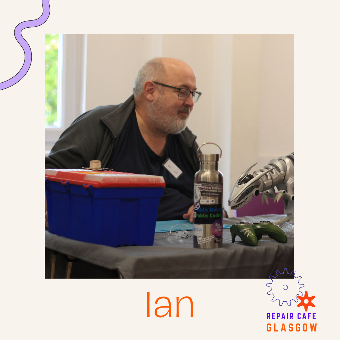 Photo of our volunteer Ian.