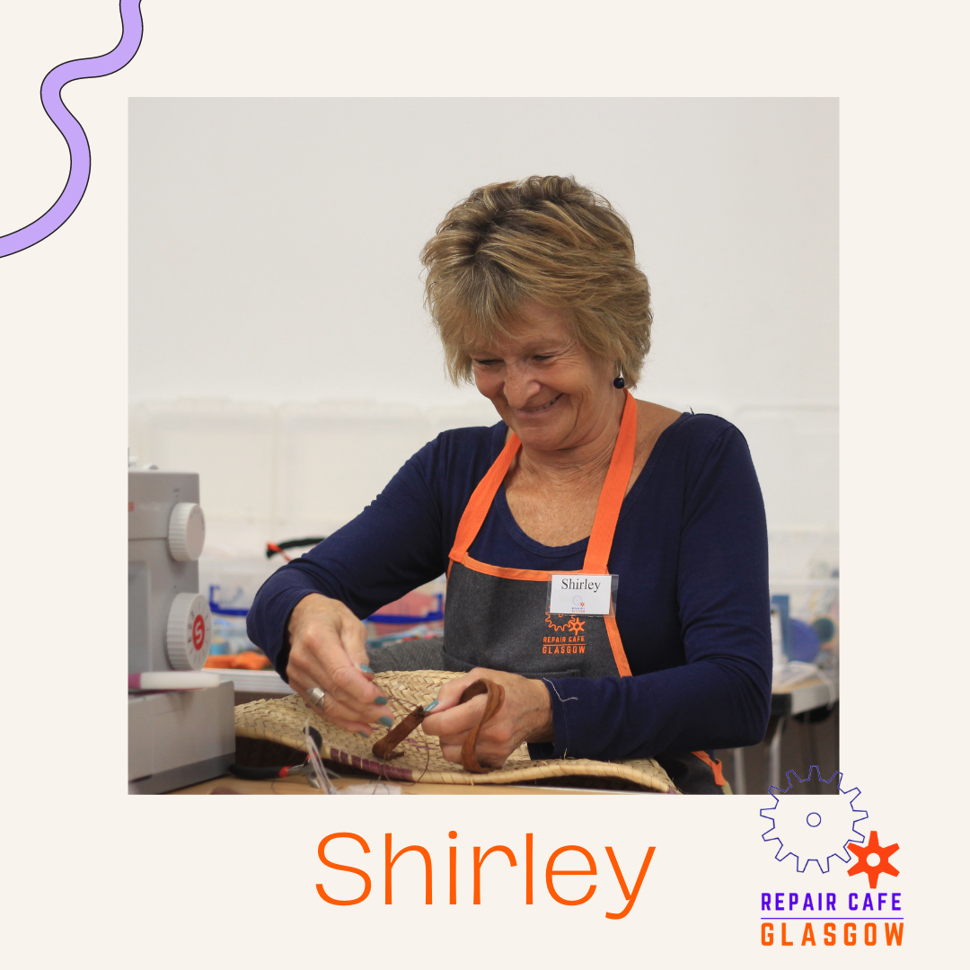 A photo of our volunteer Shirley